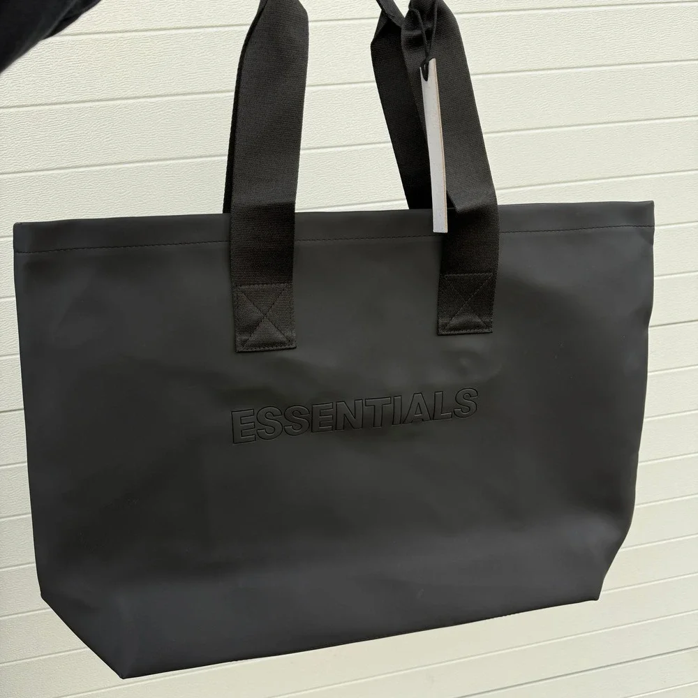 NWT Fear Of God Essentials Black Large‎ Tote Bag Logo